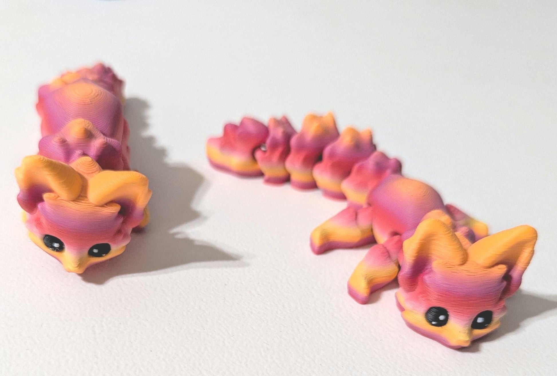 Articulated Fox – 3D Printed Fidget Toy | Cute Desk Pet | Flexible Fox Figurine