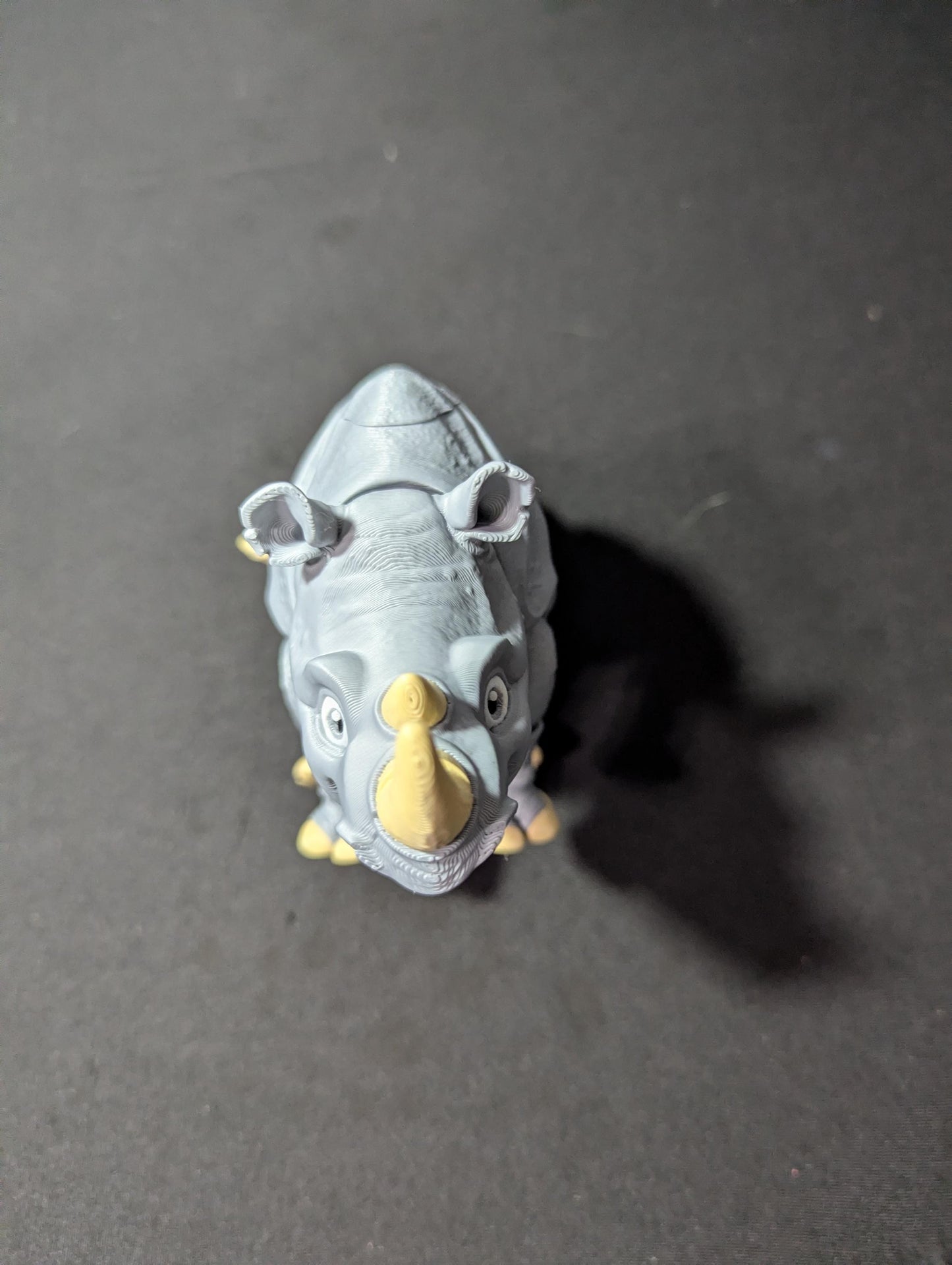 Articulated Rhinoceros • Realistic Poseable Rhino Figurine • 3D Printed Wildlife Collectible