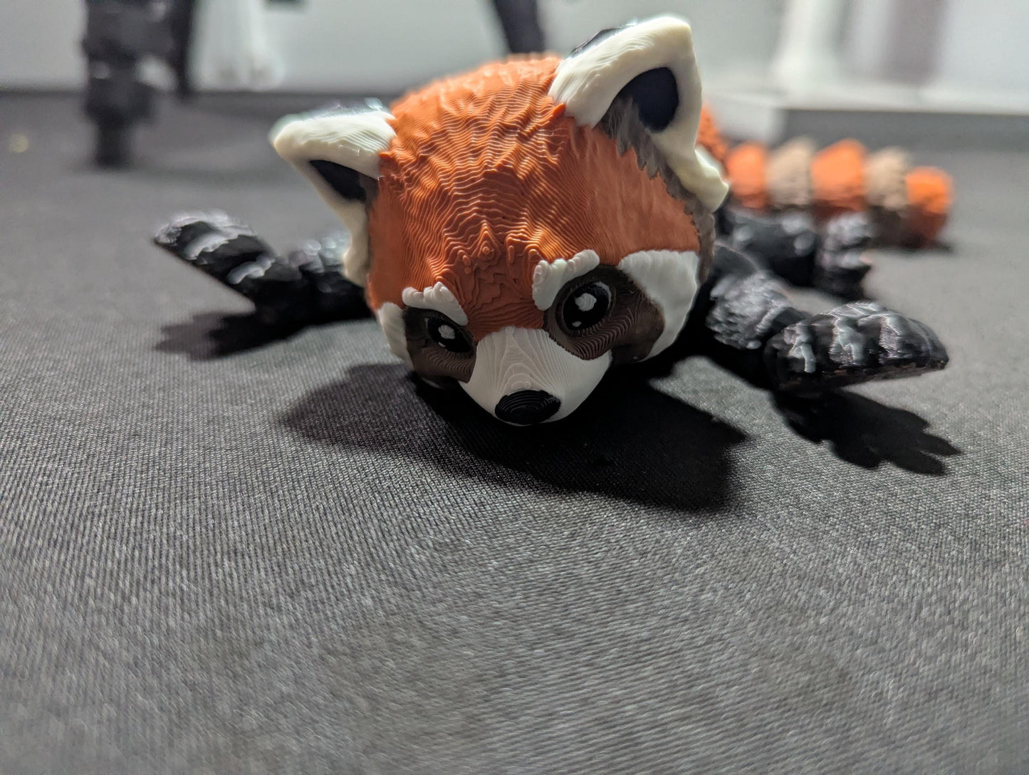 Articulated Red Panda Figurine – Flexible 3D Printed Panda Fidget Toy, Desk Buddy Collectible
