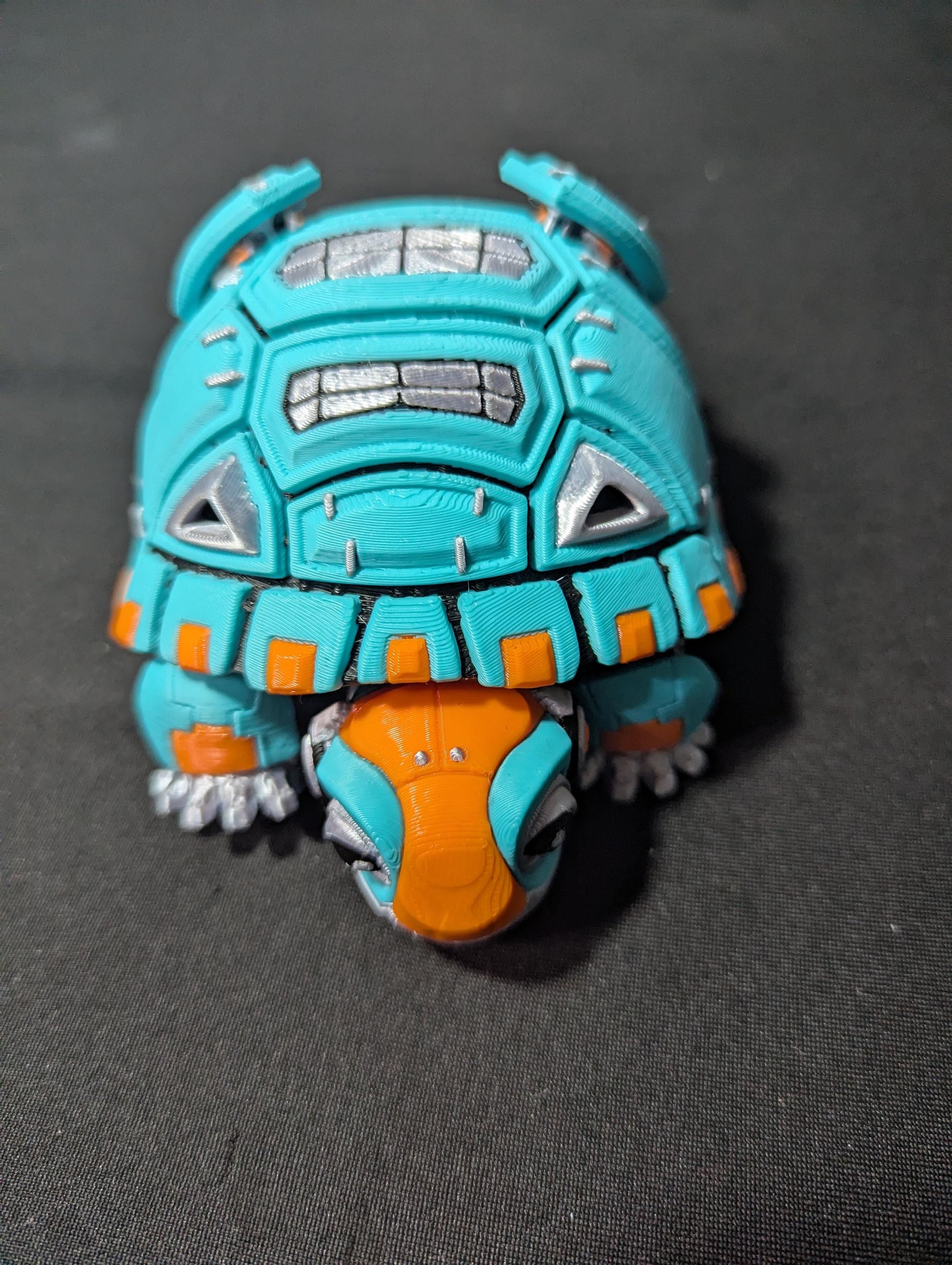 Articulated Turtle Figure – Flexible 3D Printed Turtle Fidget Toy & Desk Collectible