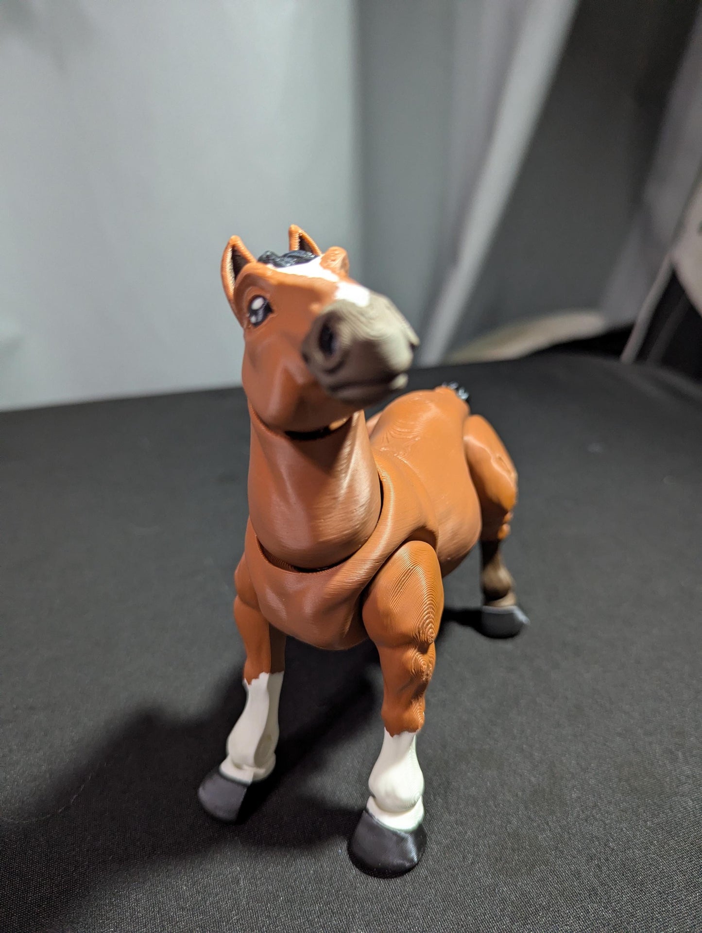 Horse Unicorn Fantasy 3D Printed Articulated Flexible Animal Equestrian Collectible Fidget Toy Desk Decor