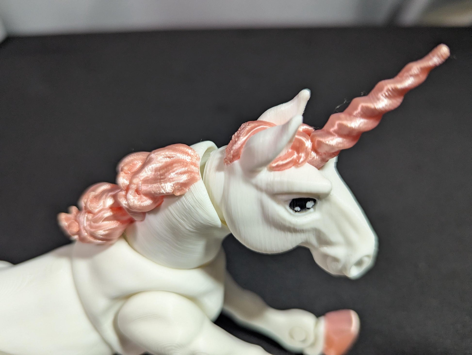Horse Unicorn Fantasy 3D Printed Articulated Flexible Animal Equestrian Collectible Fidget Toy Desk Decor