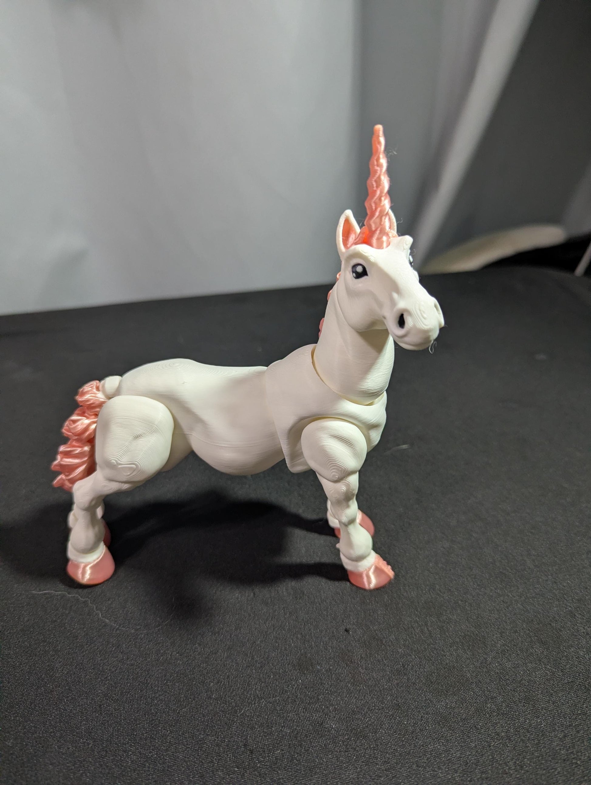 Horse Unicorn Fantasy 3D Printed Articulated Flexible Animal Equestrian Collectible Fidget Toy Desk Decor