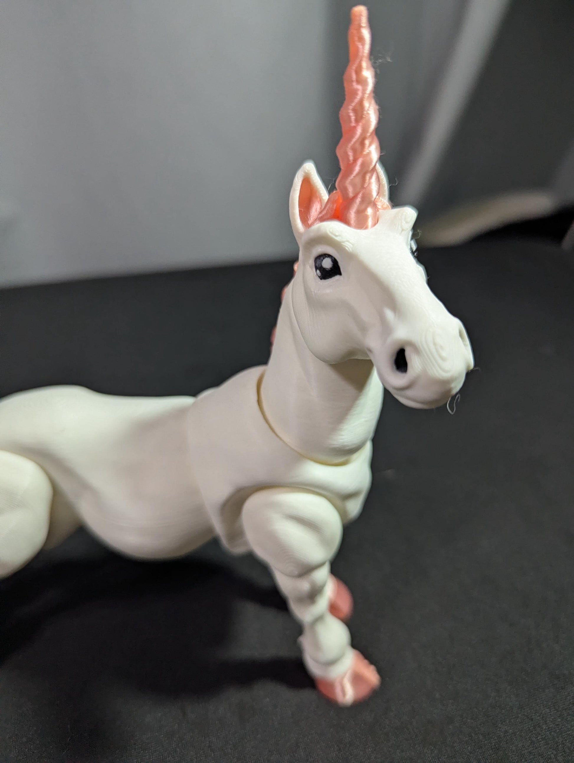 Horse Unicorn Fantasy 3D Printed Articulated Flexible Animal Equestrian Collectible Fidget Toy Desk Decor