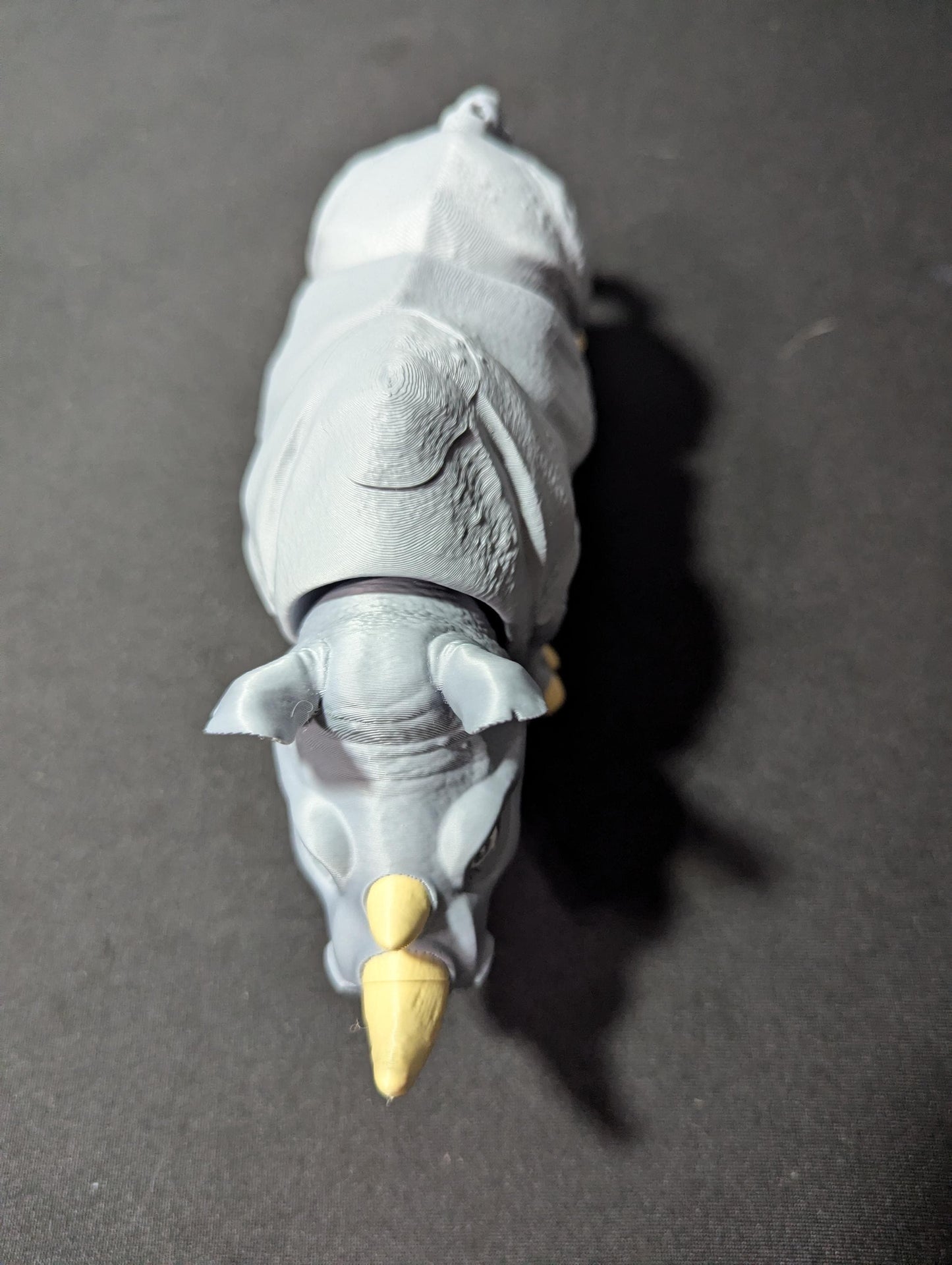 Articulated Rhinoceros • Realistic Poseable Rhino Figurine • 3D Printed Wildlife Collectible