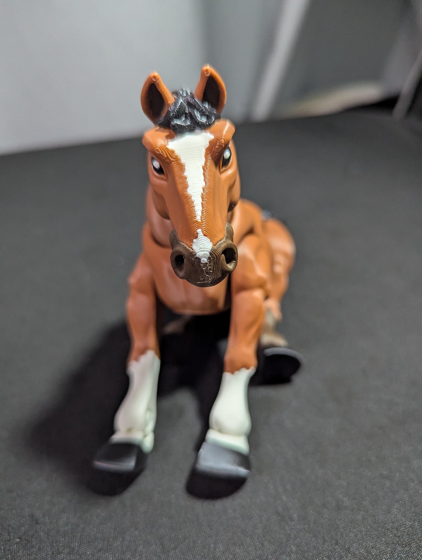 Horse Unicorn Fantasy 3D Printed Articulated Flexible Animal Equestrian Collectible Fidget Toy Desk Decor