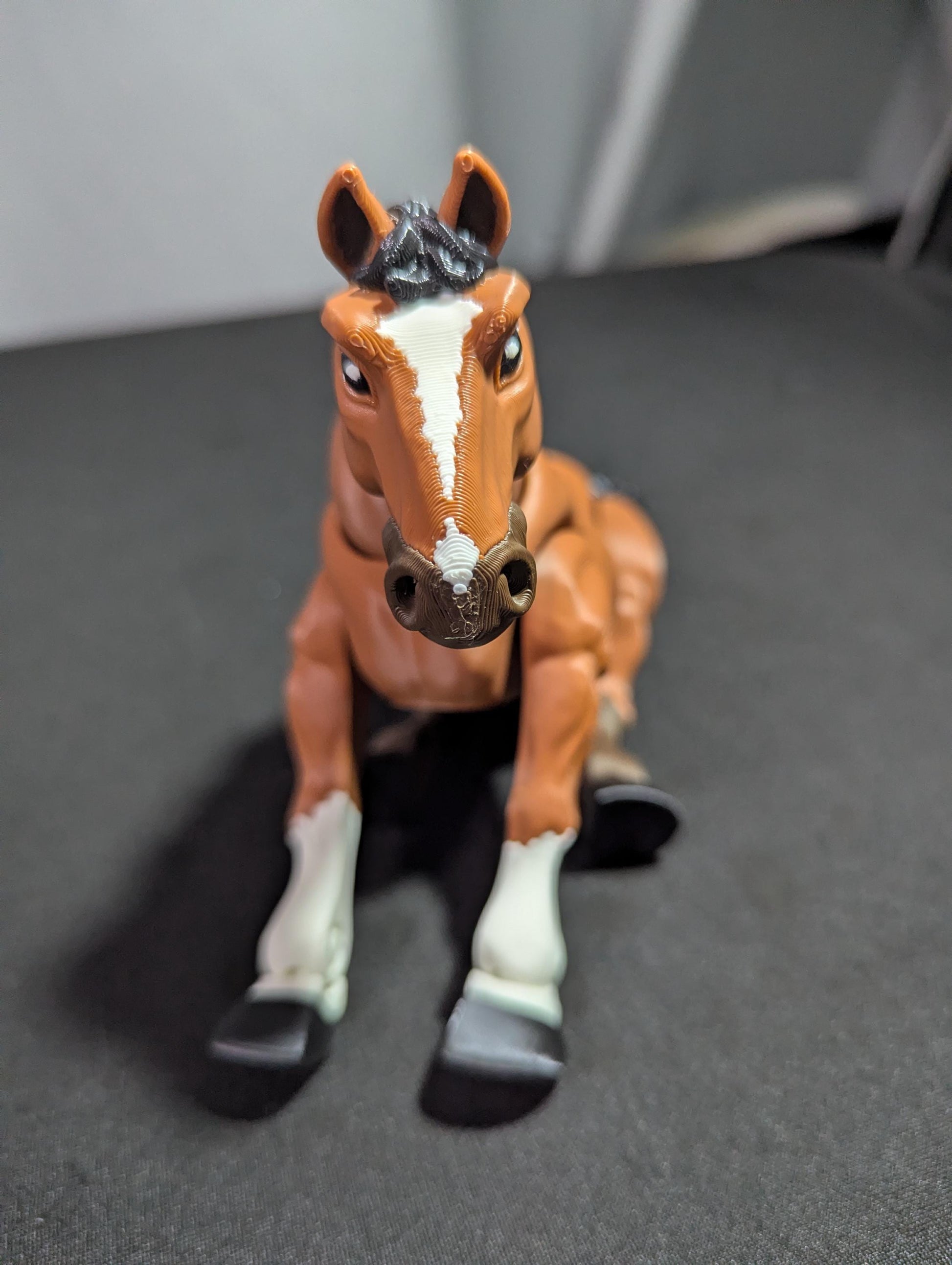 Horse Unicorn Fantasy 3D Printed Articulated Flexible Animal Equestrian Collectible Fidget Toy Desk Decor
