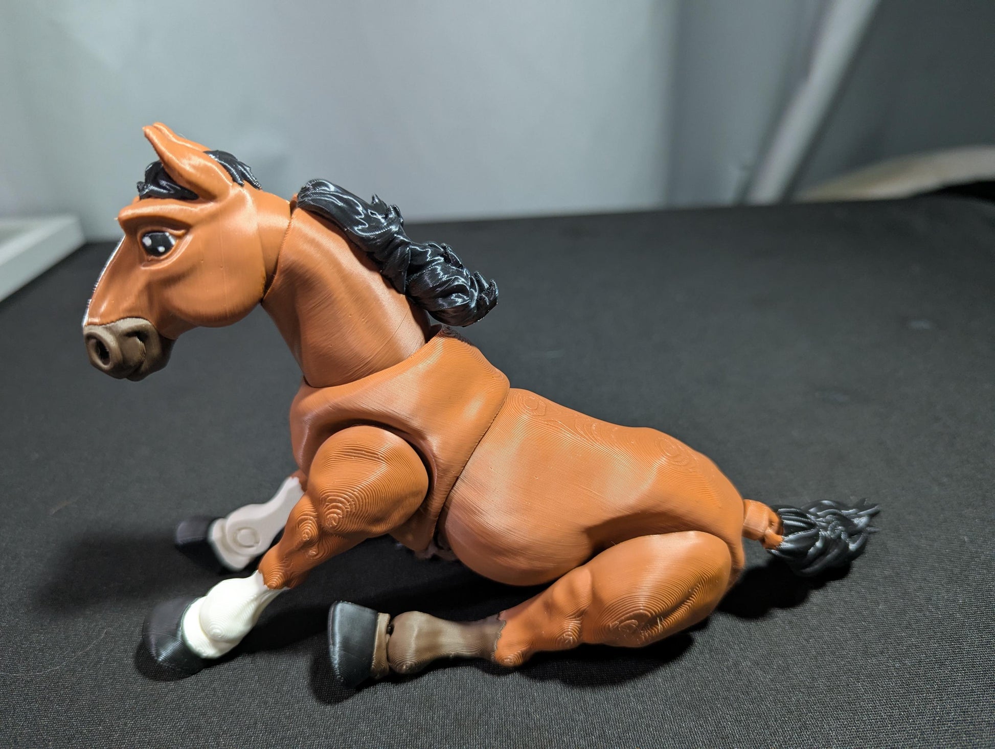 Horse Unicorn Fantasy 3D Printed Articulated Flexible Animal Equestrian Collectible Fidget Toy Desk Decor