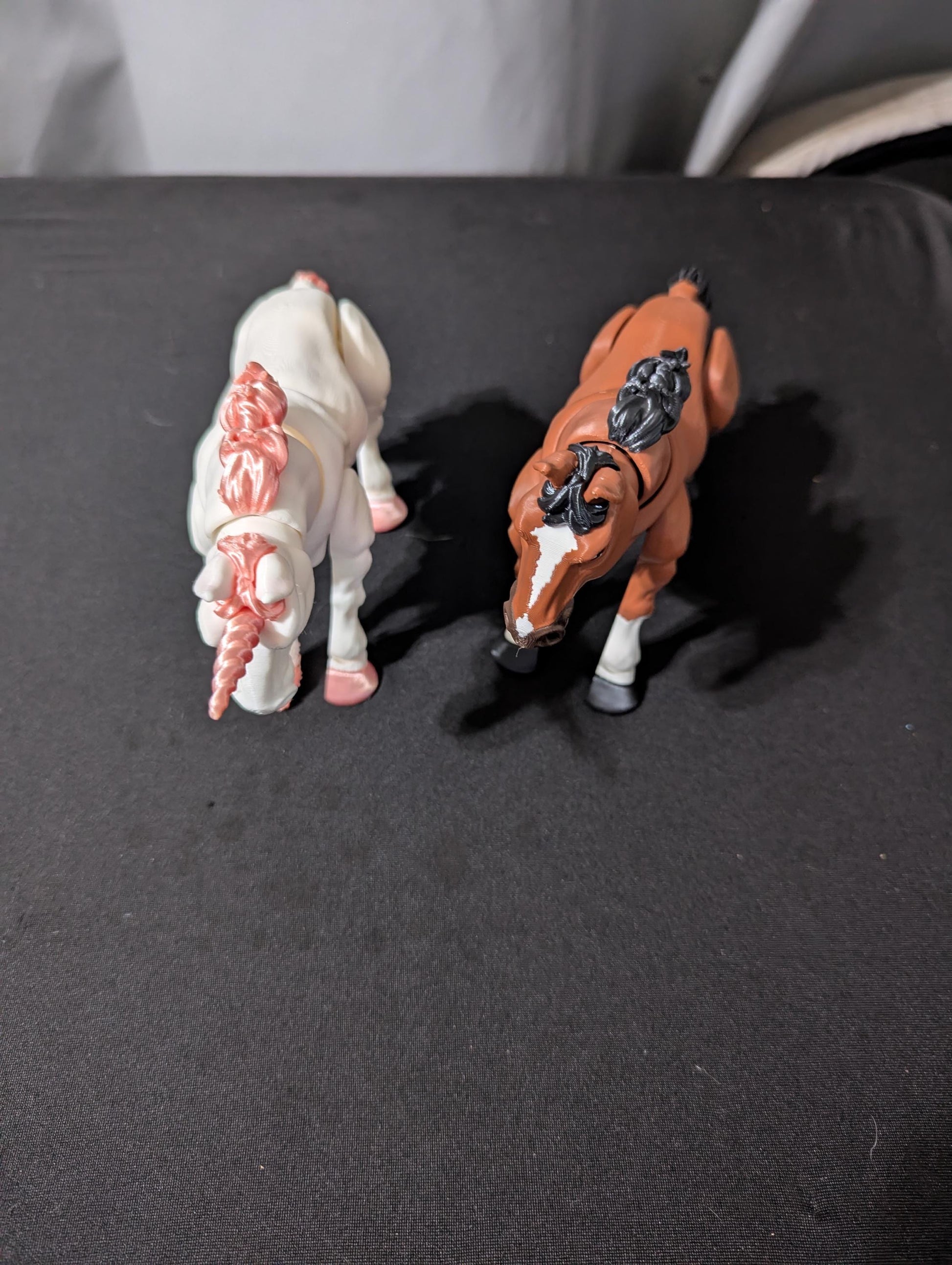Horse Unicorn Fantasy 3D Printed Articulated Flexible Animal Equestrian Collectible Fidget Toy Desk Decor