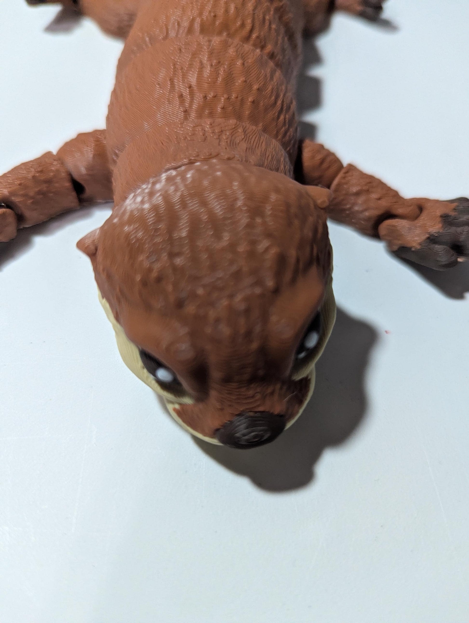 Articulated River Otter Figurine – Flexible 3D Printed Otter Fidget Toy & Desk Collectible