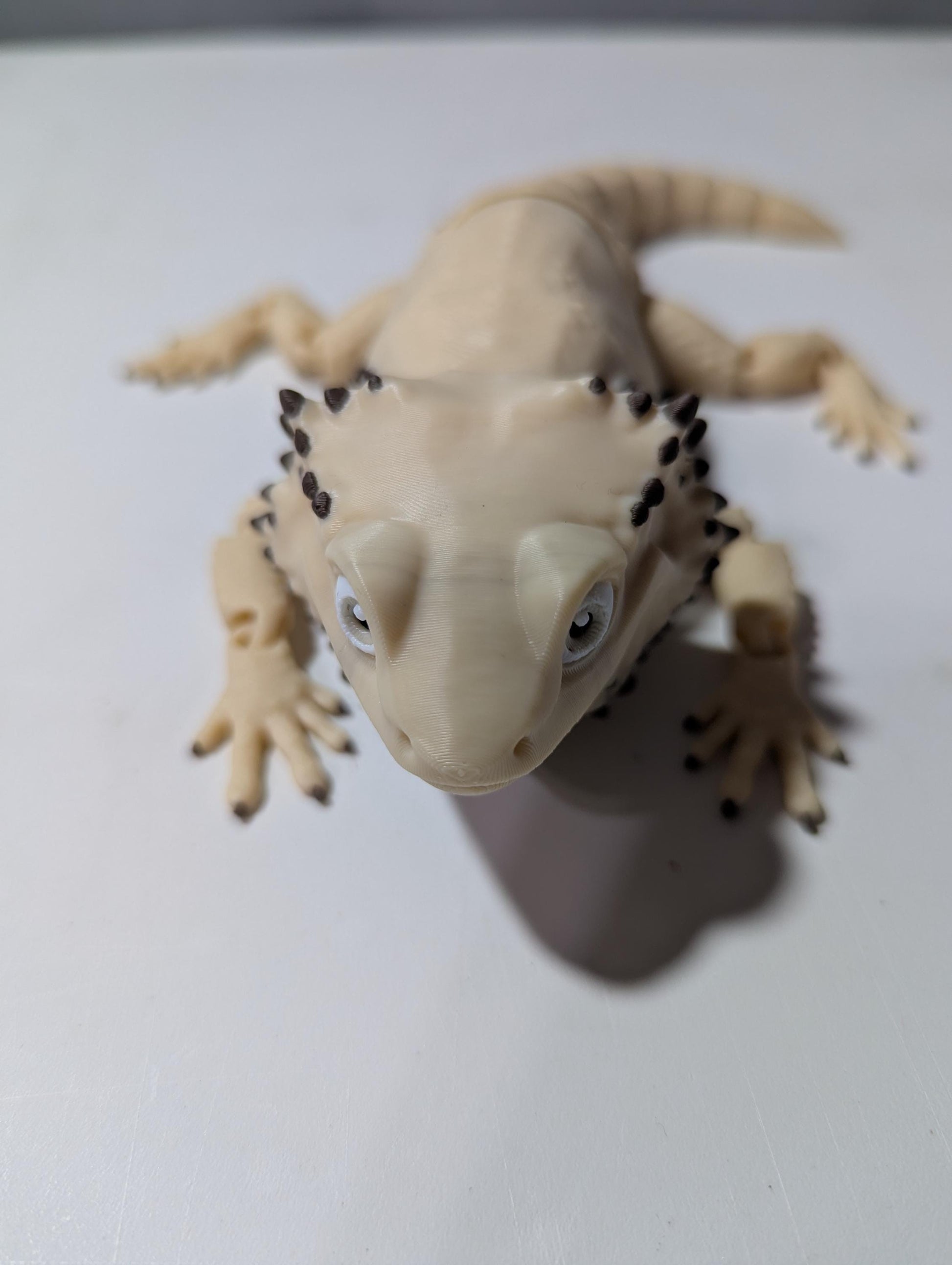 Articulated Bearded Dragon – Flexible 3D Printed Lizard – Poseable Reptile Fidget Toy – Realistic Desk Companion Gift