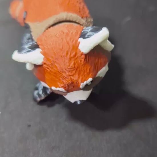 Articulated Red Panda Figurine – Flexible 3D Printed Panda Fidget Toy, Desk Buddy Collectible