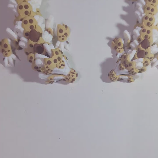 Chocolate Chip Dragon 3D-Printed Articulated Cookie Fantasy Creature Flexible Fidget Toy Collectible Multiple Sizes