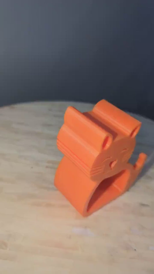 Adorable  Cat-Shaped Phone Holder | Cute Desk Accessory | Animal-Themed Smartphone Stand | Functional Gift for Cat Lovers- Kitty Phone Stand
