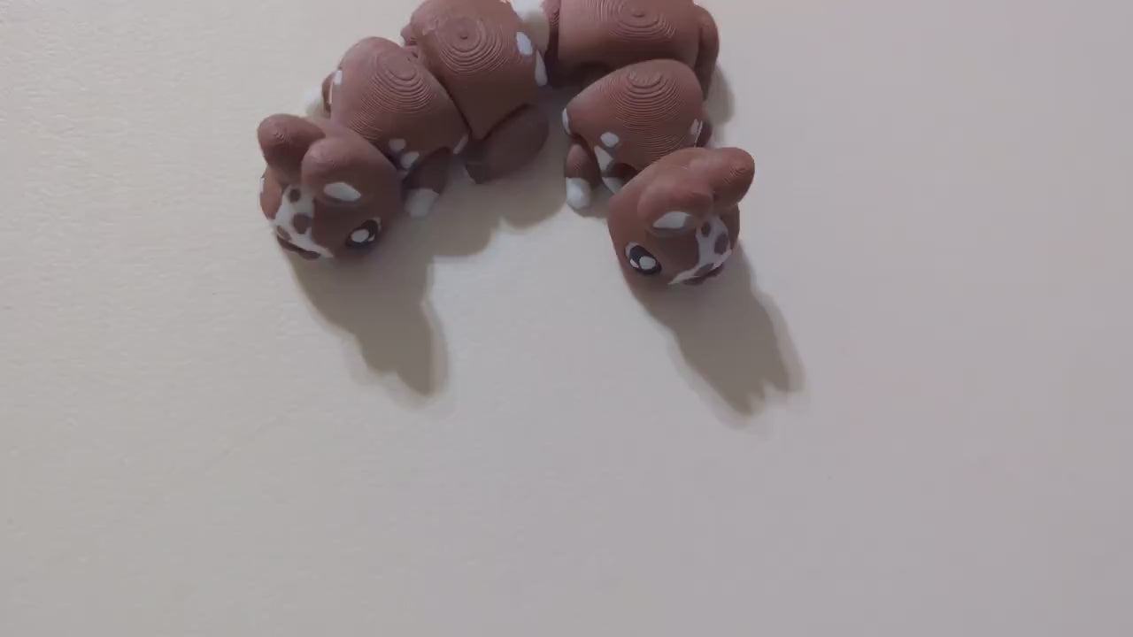 Articulated Bunny – 3D Printed Fidget Toy |  Desk Pet Rabbit Figurine