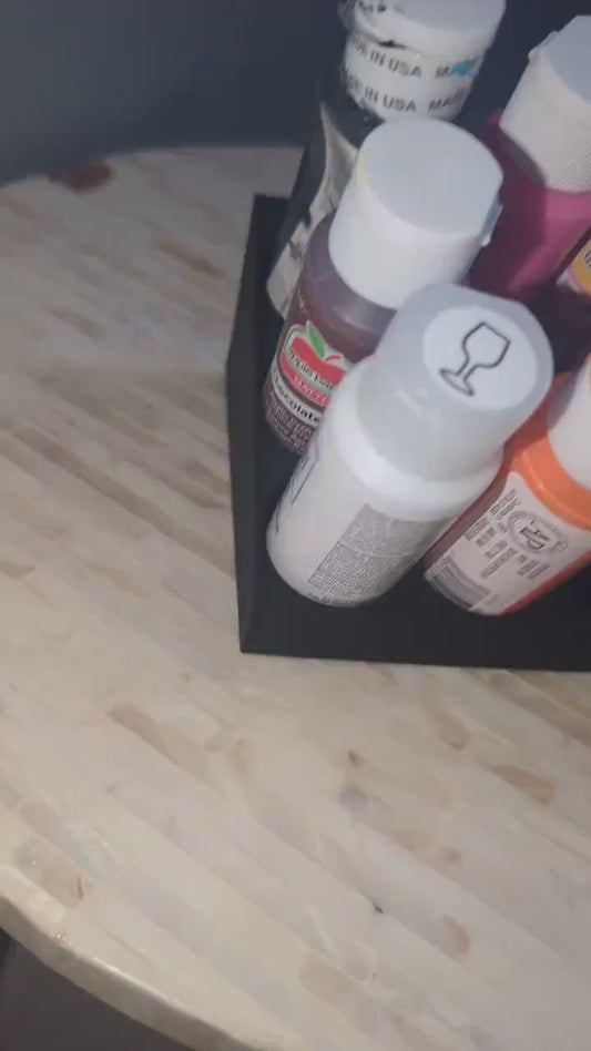 Paint Organizer,  Holds 12 Bottles, Compact & Stylish Storage Solution for Craft Paints, 3d printed, Crafting made easy, Artist organizer