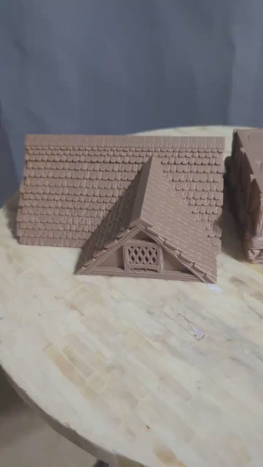 D&D House Model  Detailed Miniature Terrain 3D Printed Home for RPG Adventure   Tabletop Games TTRPG Accessory Tavern Model for town