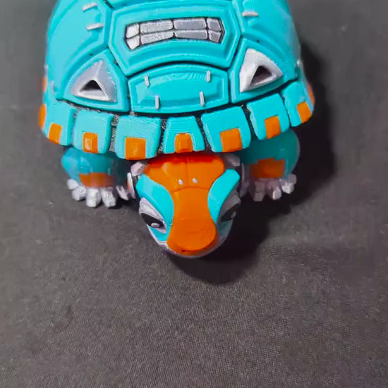 Articulated Turtle Figure – Flexible 3D Printed Turtle Fidget Toy & Desk Collectible