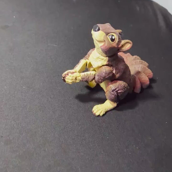 Articulated Squirrel Figurine • Pose able Woodland Animal •  Collectible Articulated Squirrel •  Woodland Critter • Cute Desk Companion