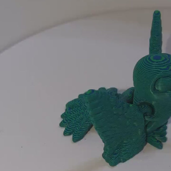 Articulated Hummingbird Statue 3D Printed Movable Wings CinderWing Design poseable desk fidget. Stress anciety Relief ADHD Fidget Toy Dragon