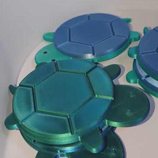3D Printed Turtle Coaster – Cute Ocean Theme Drink Coaster, Sea Turtle Home Decor, Unique Gift, Beach House Accessories