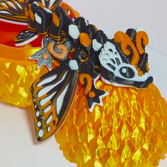 Monarch Butterfly Dragon 3D Printed Model | Fidget Articulated Creature Colorful Butterfly Dragon Figure  ADHD and Anxiety Relief