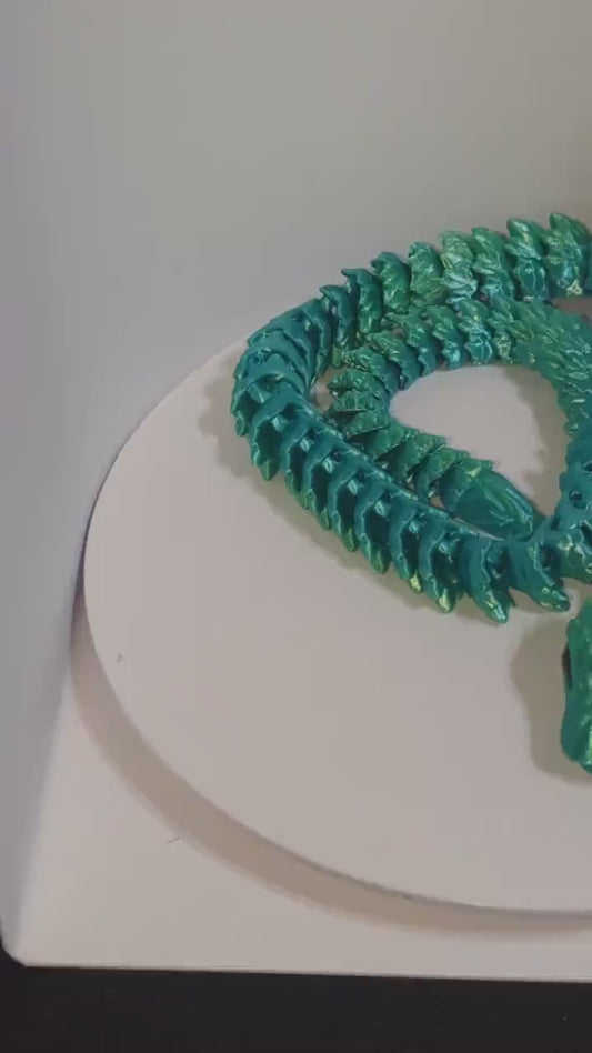 Articulated Crystal Snake Fidget – CinderWing3D Viper Reptile Toy | Multi-Color, Anxiety & ADHD Stress Relief