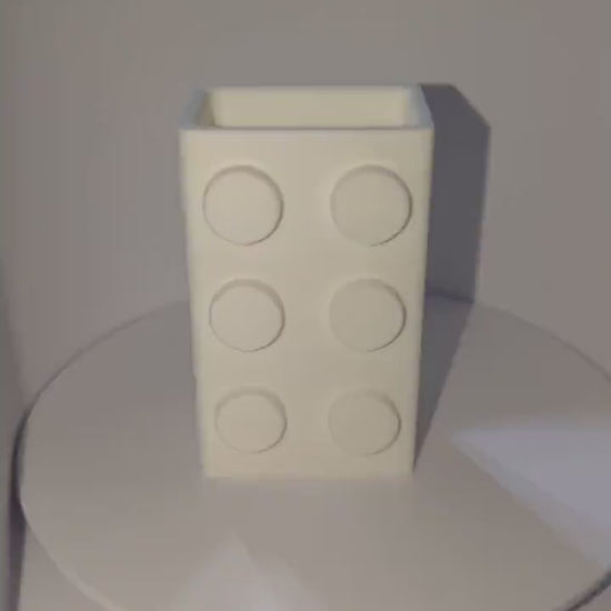 Brick-Inspired Pen Holder – 3D Printed Pencil or Toothbrush Organizer – Colorful Storage for Kids, Lego Fans, or Classrooms,  Fun  Holder