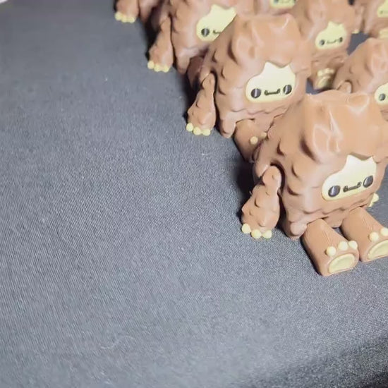 Cute Bigfoot Figurine – 3D Printed Sasquatch Creature in Multiple Sizes- Mini Bigfoot Toy- Tiny Bigfoot Family