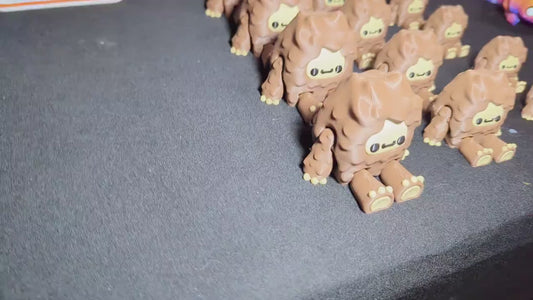 Cute Bigfoot Figurine – 3D Printed Sasquatch Creature in Multiple Sizes- Mini Bigfoot Toy- Tiny Bigfoot Family