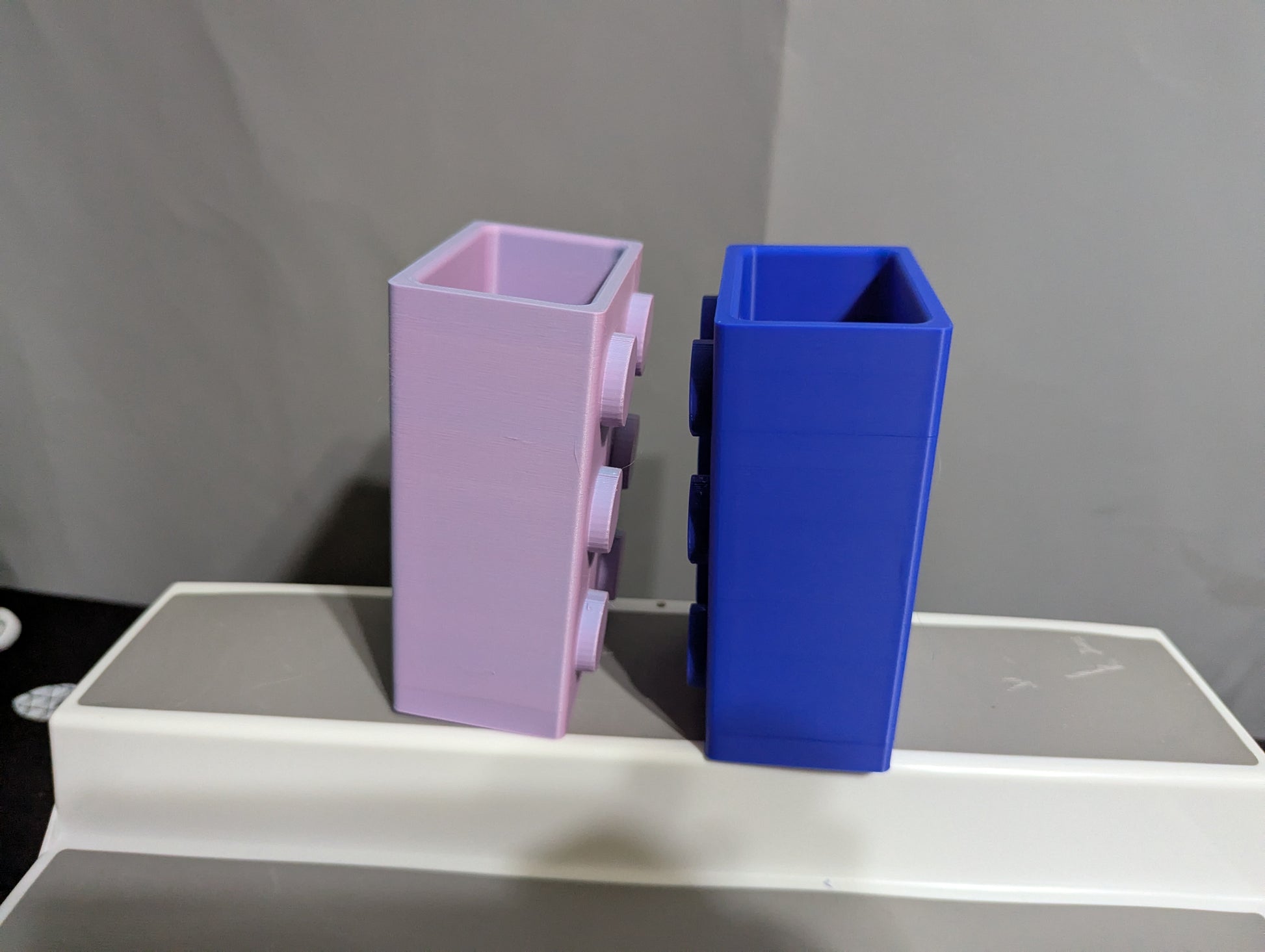 Brick-Inspired Pen Holder colorful side view